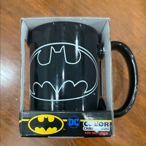 DC Black Batman Logo Mug with Color Change